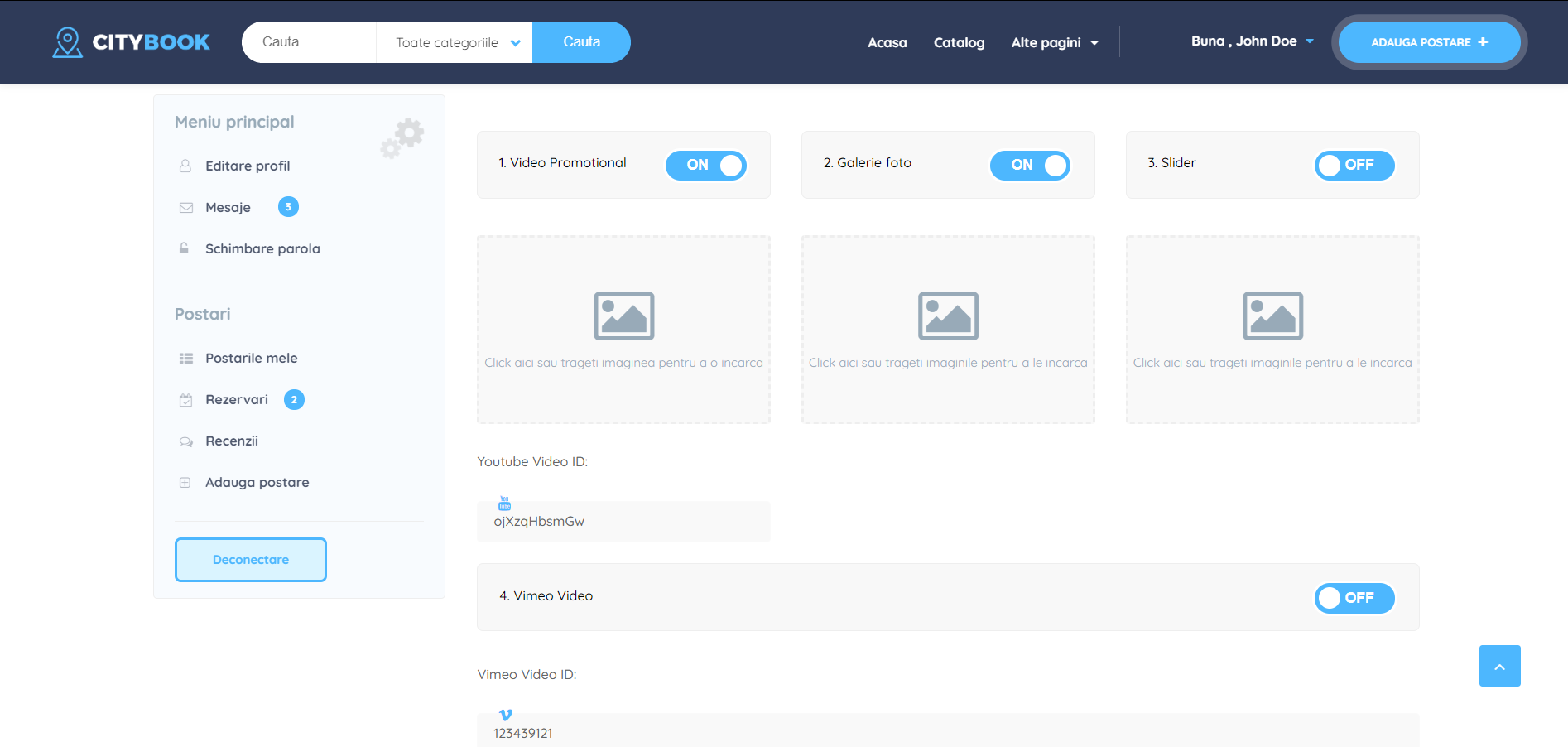 cum sa afisezi imaginile unei postari pe belle event